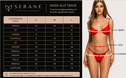 Shell smerlato bikini costume