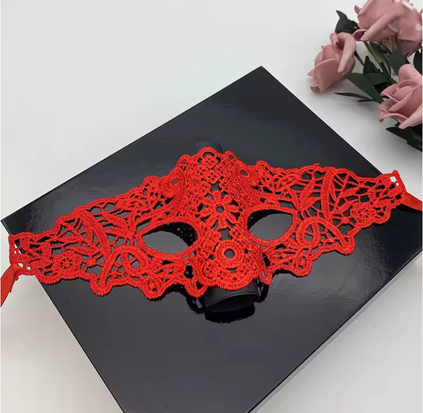 Mezza maschera per il viso in pizzo